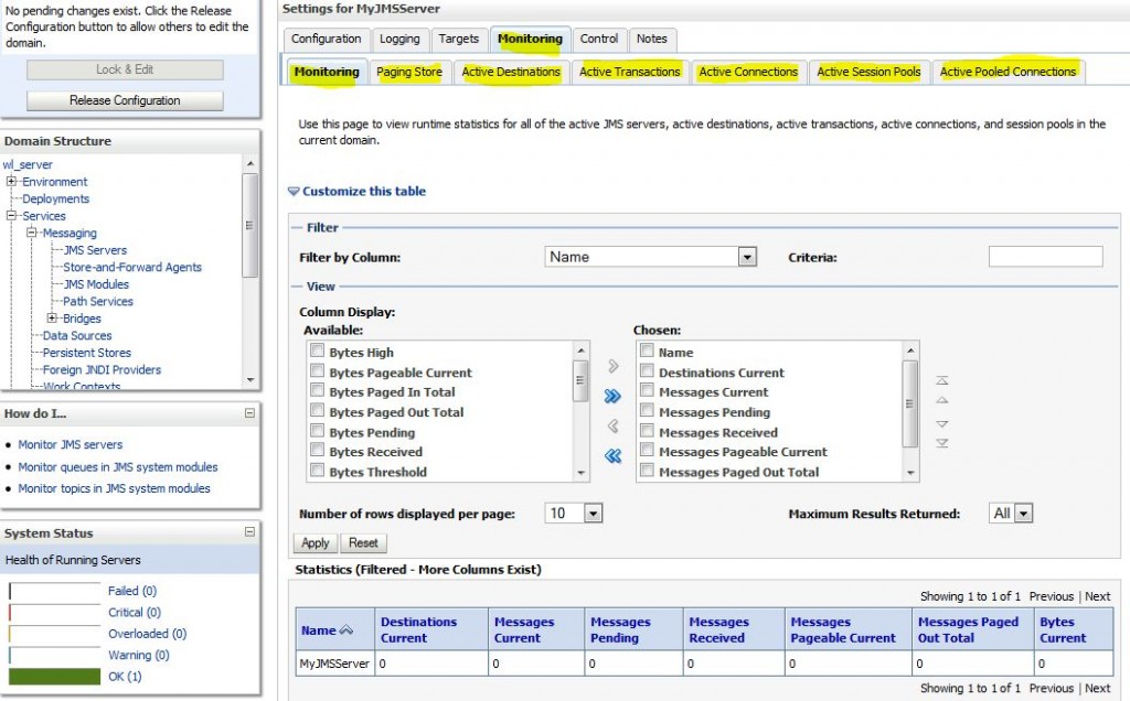 Setting Up Java Message Service (JMS) Resources in WebLogic 11g ...